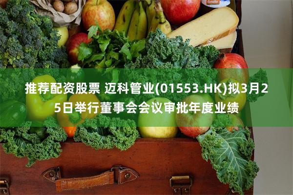 推荐配资股票 迈科管业(01553.HK)拟3月25日举行董事会会议审批年度业绩
